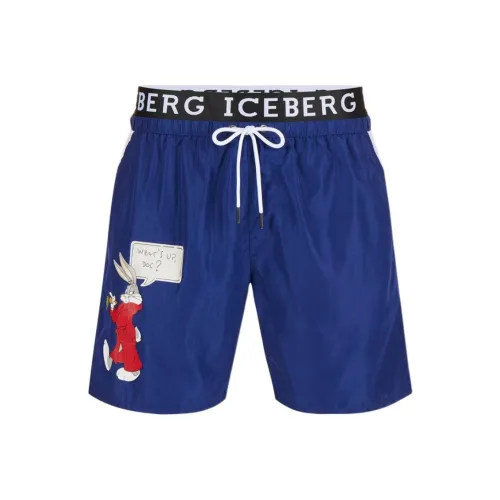 Цвет айсберга Морской синий Мужские плавательные шорты