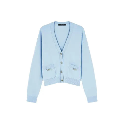 VERSACE FW23 Трикотаж Женский Светло-Синий