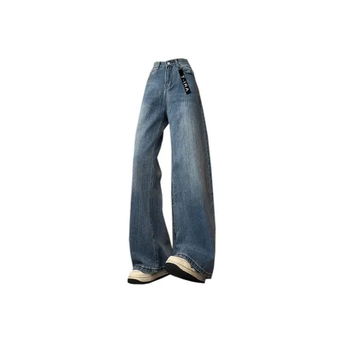 T IRA Синий Без Бренда Застежка Унисекс Джинсы