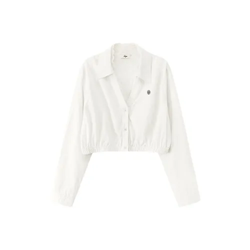 CHUU Белые Женские Рубашки