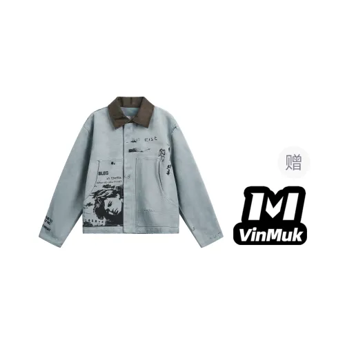 VINMUK Синий Унисекс Джинсовые куртки