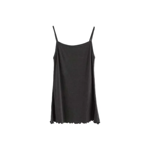 LOWEAR Punching Длинный Рюш Без рукавов Топ на бретелях Женские