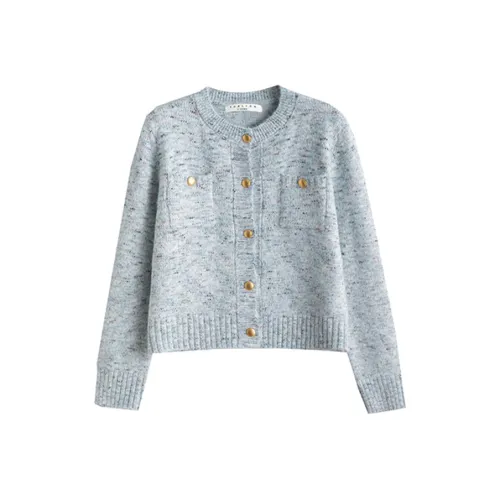 Tonlion Светлый Цветочный Синий Женский Трикотаж