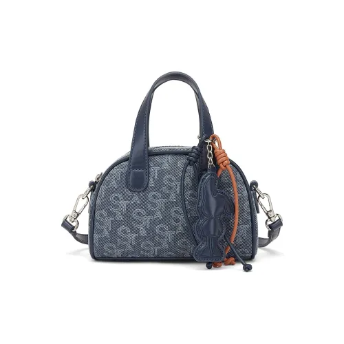 ST SAT Ткань Одно плечо Через плечо Подушка Стиль Сумка Обычный Женский Синий