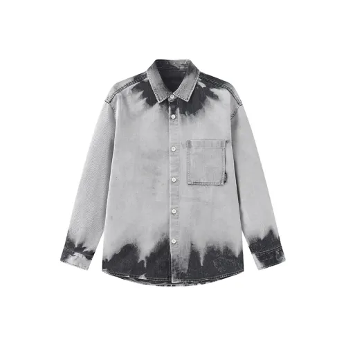 ZUO Серые Мужские Рубашки