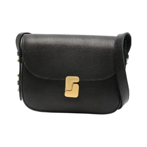 SOEUR Телячья кожа Сумка через плечо Стандартная Женская Черная