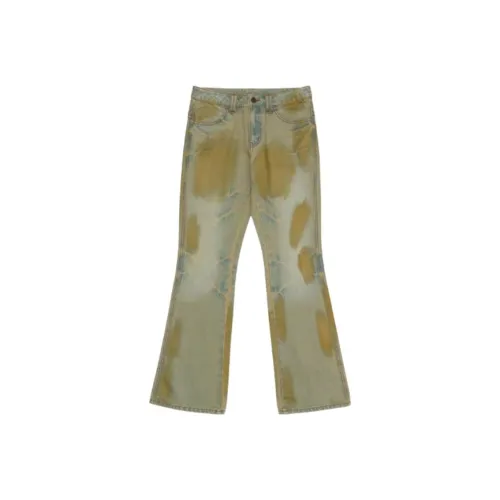 SCULPTOR Хаки Золотой Женские Джинсы