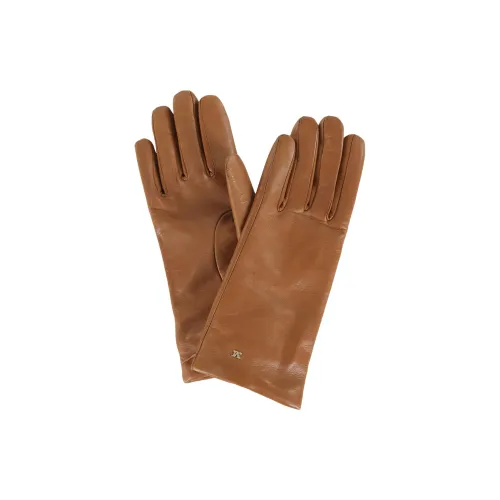 MaxMara Кожа Перчатки Женские Коричневый