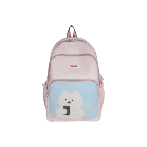 WRELS Нейлон Рюкзак Стандартный Белый Медведь Белый Чашка Розовый Клетка Синий Розовый
