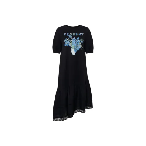 Two Or Three Things Короткий рукав Платье Женское