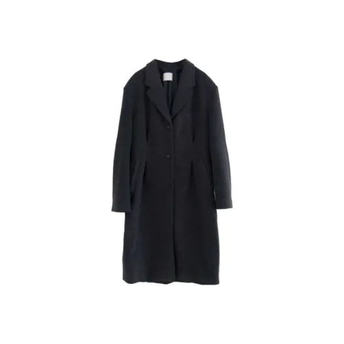 LOWEAR Pintuck Шерсть Длинный Куртка Женские