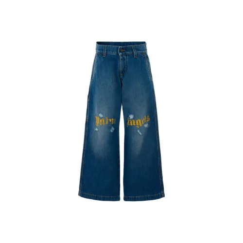 PALM ANGELS Blue Kids Jeans