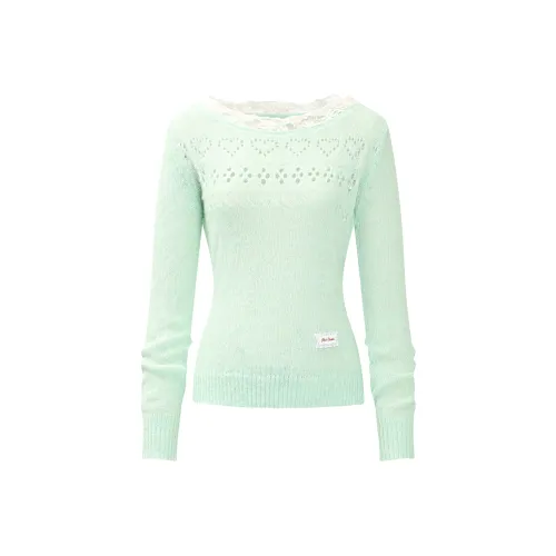 HeartyBite Зеленый Солнцезащитный Трикотаж Женский Трикотаж