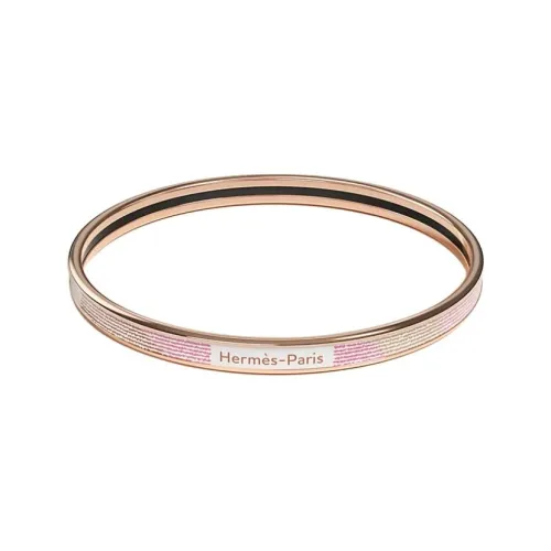 HERMES Эмаль Браслеты Женские Розовое Золото