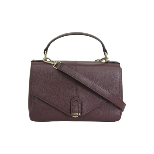 Furla Dafne ПВХ Сумка через плечо Сумка Маленькая Женская Бордовая