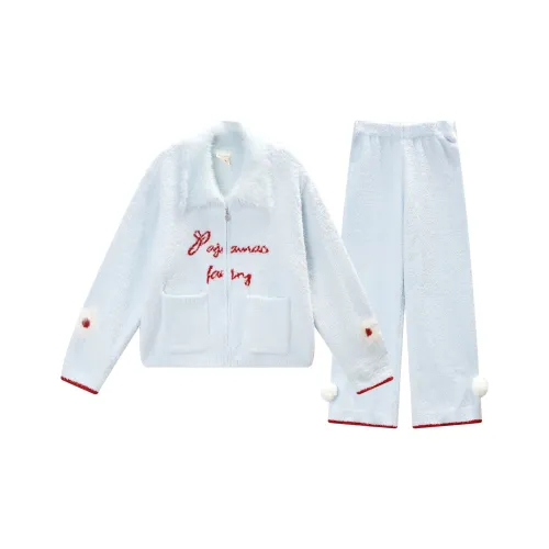 YSO Women's Pajama Sets Aqua Blue YSO Женские пижамные комплекты аква-синий