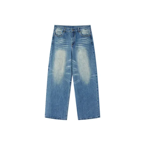 RIVER STONE Blue Unisex Jeans