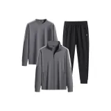 С капюшоном, трехкомпонентный комплект, серый бандо