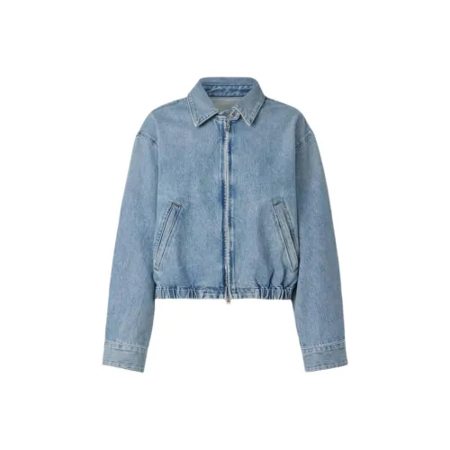 AGOLDE Светло-синие Женские Джинсовые Куртки