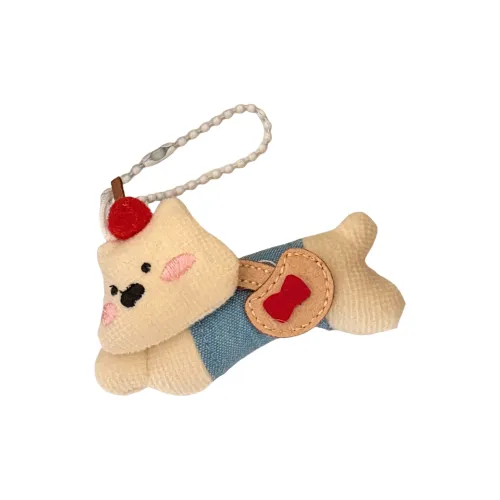 CHUNTUSHU Мультяшная Кукла Щенок Bear Plush Брелок Высота примерно 6,7 см 7 см