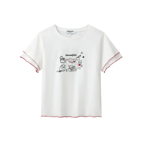 CHOCOOLATE Белый Женские T-рубашки