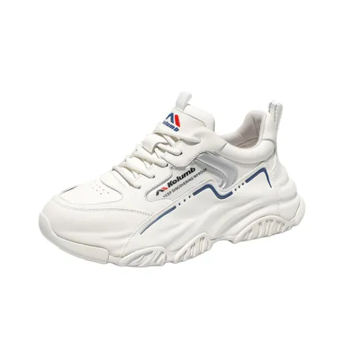 KOLUMB Легкий увеличивающий высоту устойчивый к истиранию низкий топ кроссовки с толстой подошвой мужские