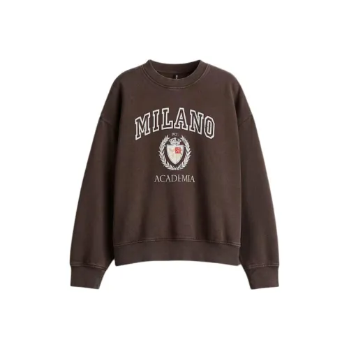 H M Коричневый Женский Свитшот