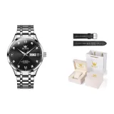 Стальной браслет, глубокий черный