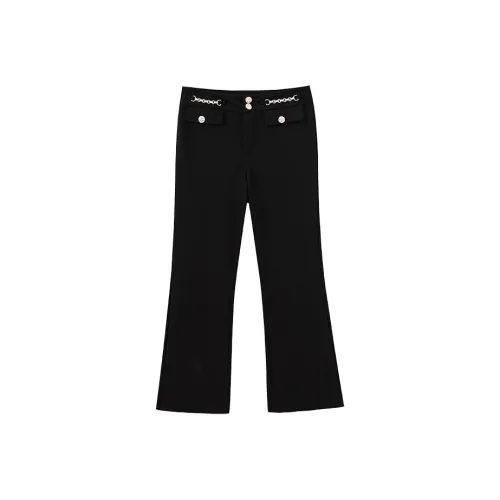 YUNFEIXIU Повседневные брюки модный буткат большой размер утягивающий свободный крой универсальный антиэйджинг осенний женский