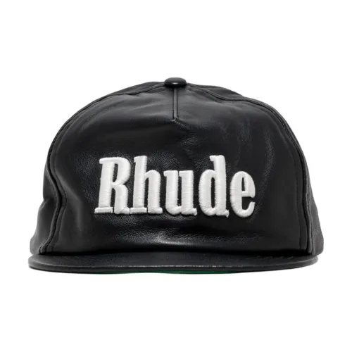 RHUDE Кепки из овечьей кожи унисекс черный