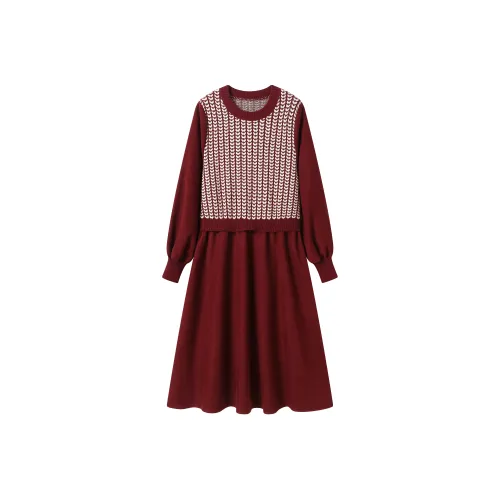 X MOOM Длинное платье с длинными рукавами женское