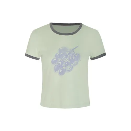 Little pull Светло-зеленые Женские T-рубашки