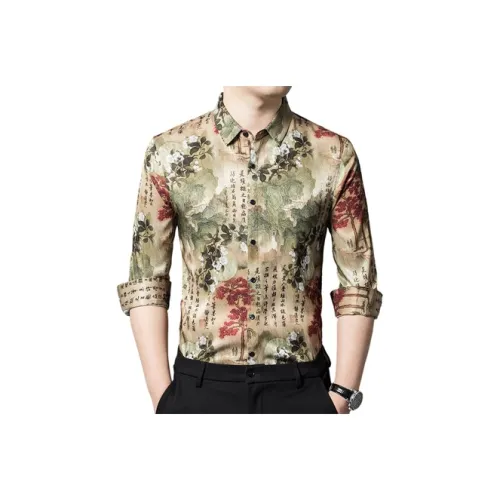 OGQG Желтые Мужские Рубашки