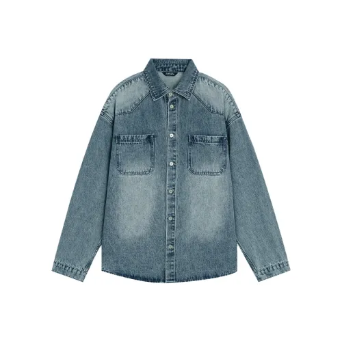 LUJIAMEN Синий Унисекс Рубашки