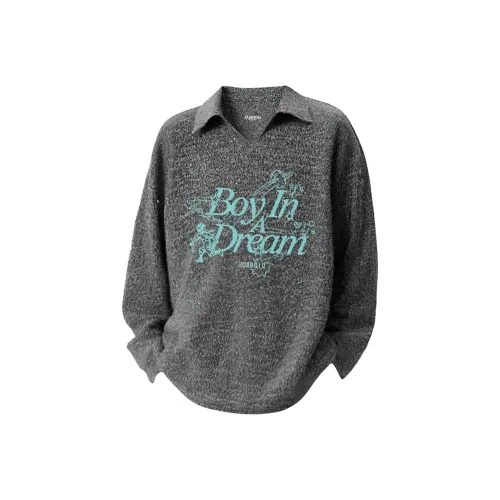 HUANQIU Длинный рукав Т-рубашка Унисекс