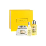 Трехкомпонентный комплект: Миндальное увлажняющее масло 50 мл + Концентрированный лосьон для тела с миндалем 100 мл + Миндальное масло для ванны 75 мл