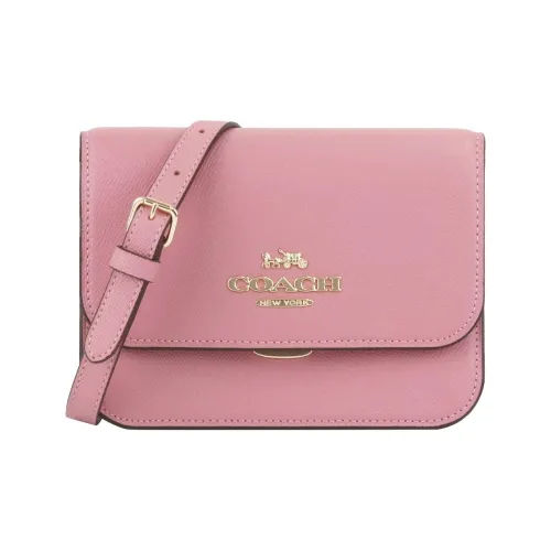 COACH Brynn Кожа Сумка через плечо Маленькая Женская Камео Коричневая Розовая