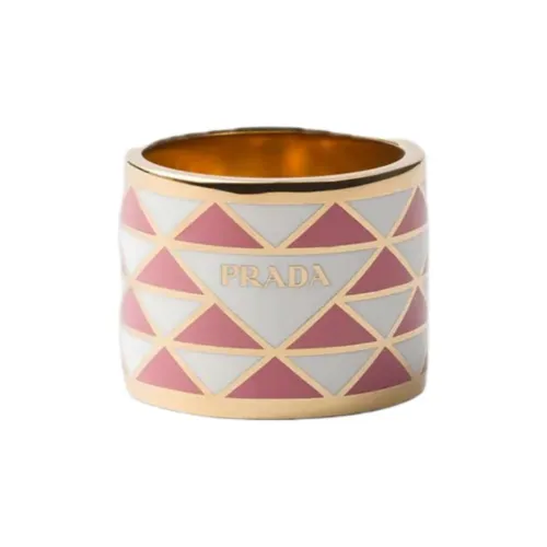 PRADA Кольца Унисекс Белый Лепесток Древесный цвет