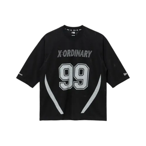 New Era Collaboration x XORDINARY Fw25 T-Shirt Корейский стиль Унисекс