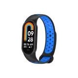 [Black Blue] Двухцветный, силиконовый, дышащий ремешок