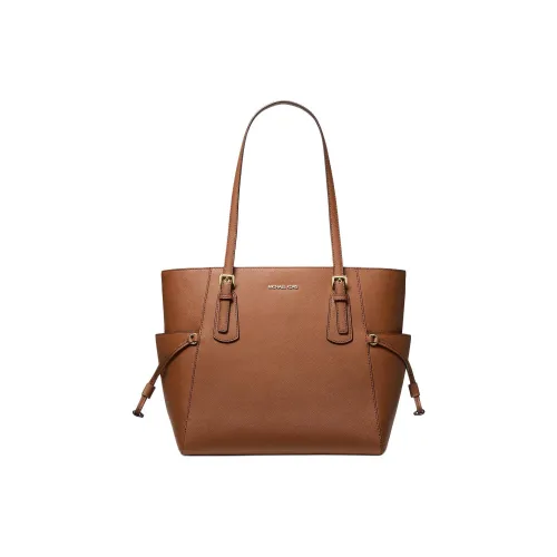 MICHAEL KORS Voyager Кожа Сумка через плечо Большая Женская Коричневая