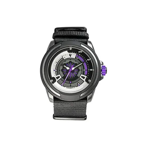 YOUNG STERNA Alliance Collection Кварцевый механизм цвет холста ремешок часы унисекс фиолетовый циферблат