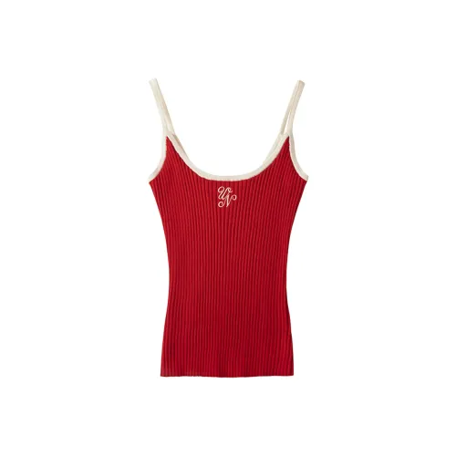 UENA V-образный вырез Цветовой блок Трикотажная ткань Майка Женская