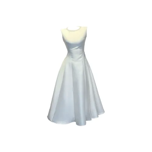 GJFD Светлый Абрикос Женские Платья Без Рукавов