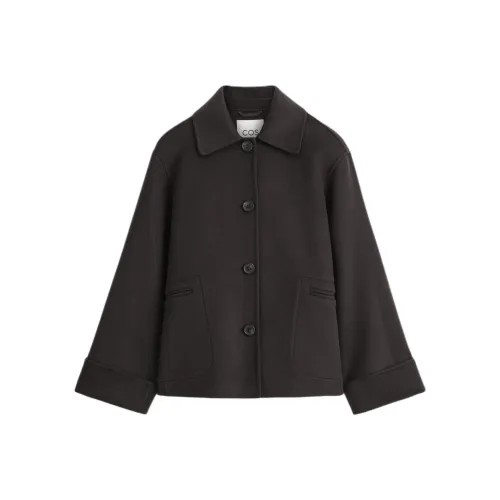 COS Темно-коричневые женские куртки