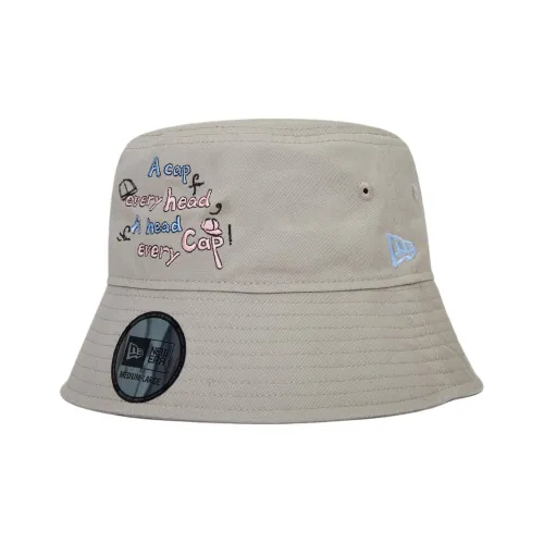 New Era Cotton Bucket Hats Унисекс Теплый Серый