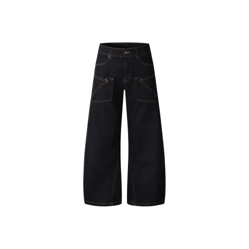 ONITSOP Loose Fit Мода Бренд Роскошная Уличная Одежда MULTI Pocket Jeans Unisex