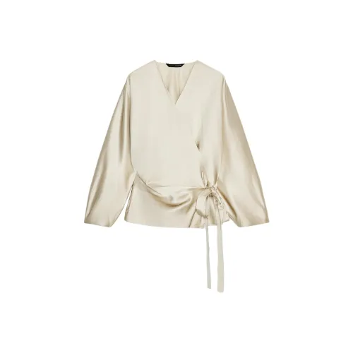 ZARA ZW Series Бежевые Женские Рубашки