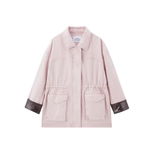 PEACEBIRD Пыль Розовый Женские Джинсовые Куртки