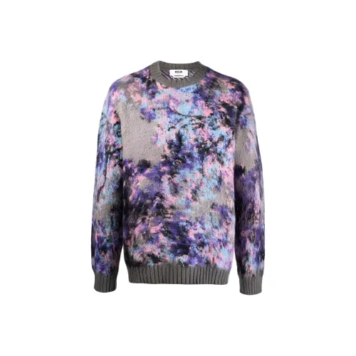 MSGM Фиолетовые Мужские Свитера